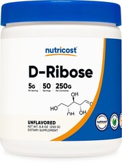 Nutricost Pure D-Ribose Powder (250 Grams) – High Quality D-Ribose