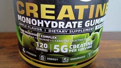 Creatine Monohydrate for Strength Endurance & Muscle Recovery 120 Gummies 5000mg