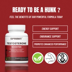 Testosteron Booster 60 Capsules Men’s Health, Build Energy Muscle Stamina