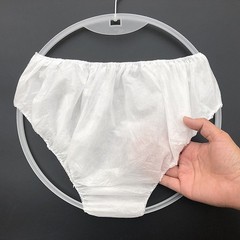 10x Disposable Underpants White Double Woven Paper Briefs Unisex Underwear D-dx