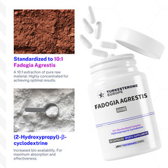 3 Pack (600mg) – Fadogia Agrestis 10:1 Complex with Hydroxypropyl-β-Cyclodextrin