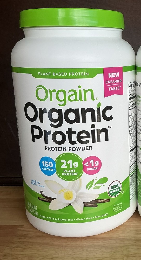 Orgain Organic Protein Powder Vanilla Bean 2.74lb (11/26)
