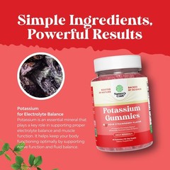High Potency Potassium Gummies for Adults ~ Powerful Potassium Supplement Gummy