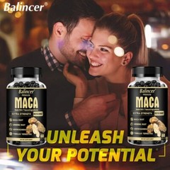 Organic Maca Root Extract 300mg, with Ashwagandha Root and Ginseng Root Vegan
