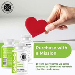 GLR-6 – Gut Lining Repair Supplement for Gut Health – Leaky Gut Repair with L…