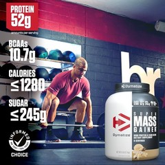 Dymatize Super Mass Gainer Protein Powder, Gourmet Vanilla, 52g Protein, 1g Crea