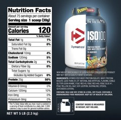 Dymatize ISO100 Hydrolyzed Whey Isolate Protein Powder Fruity Pebbles, 5 LB