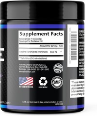 Creatine Monohydrate Powder 5000mg Per Serving – Pure Micronized Creatine Mono N
