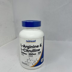 Nutricost L-Arginine L-Citrulline Complex 750mg, 120 Capsules – Non-GMO