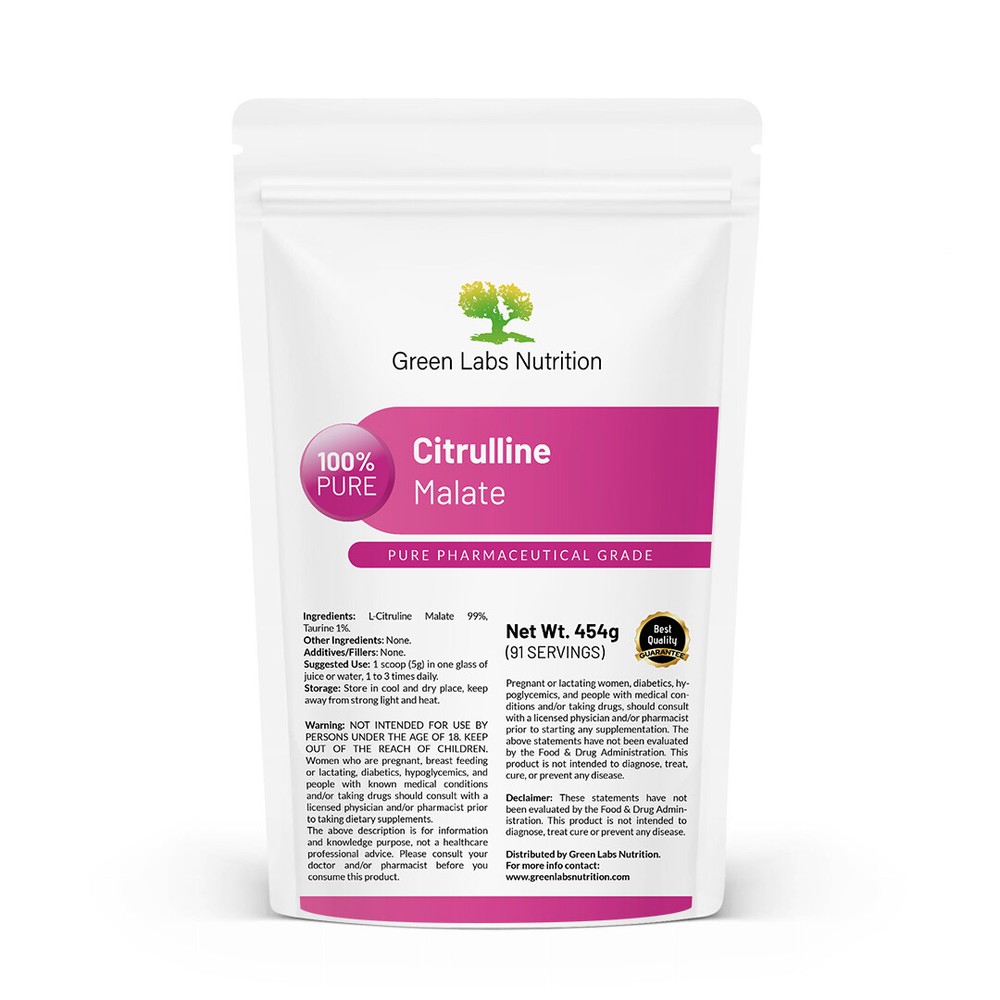 L-Citrulline Malate 2:1 Powder 1 lbs.- 4 lbs. Great Musclepump Fast Regeneration