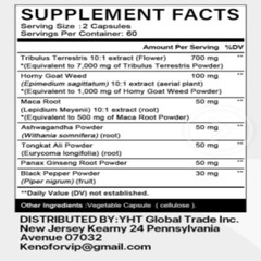 Tribulus – Male Food Supplement Maximum Strength 120 Capsules