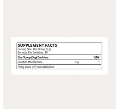 Thorne Creatine Monohydrate Powder, Unflavored 16 oz (450 g) Supplement
