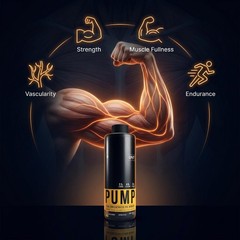 QNT PUMP Pre-Workout Drink 450ml Orange Flavor | 30 Servings | Unisex