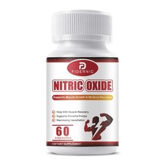 Nitric Oxide Booster Supplement w/ L-Arginine Premium Workout Muscle 60 Capsules