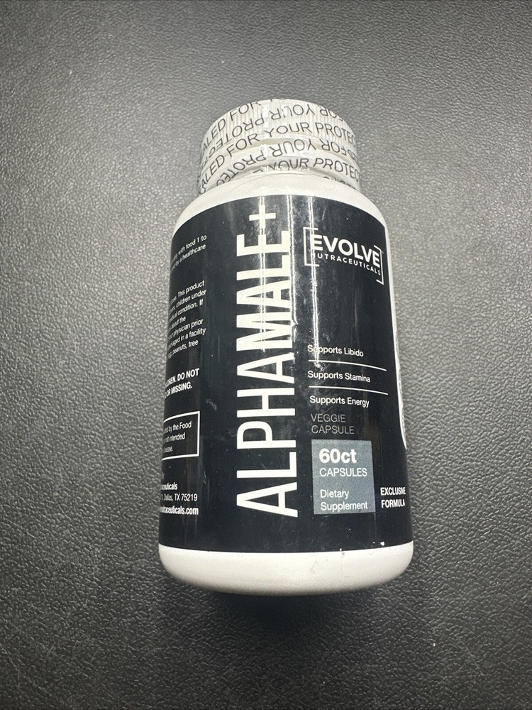 Evolve Nutraceuticals Alpha Male + 60 Count Capsules Male Enhancement Supplement