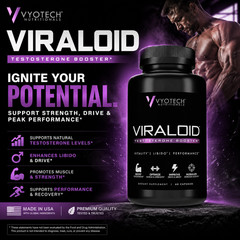 Testosterone Booster for Men Build Muscle Strength Workout Support 3 Pack