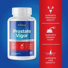 Prostate Vigor- Prostate Support- 5 Bottles- 300 Capsules