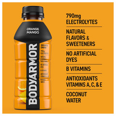 BODYARMOR Sports Drink, Orange Mango, Electrolyte Drink Hydration, 16 Fl Oz Bott