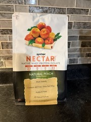 Syntrax Nectar Natural Peach Whey Protein Isolate 2lb Sealed Exp 01/2027 #3