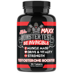 Angry Supplements Monster Test Red Label Mens Test Booster Male Vitality 90ct