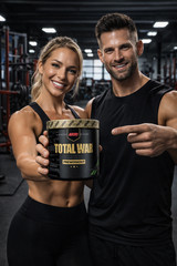 REDCON1 Total War Pre-Workout Powder Blue Lemonade Flavor Energy and Endurance