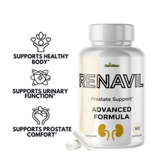Renavil- Prostate Support- 5 Bottles- 300 Capsules