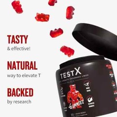 TestX & Creatine Mono Gummies Twin Pack, Horny Goat Weed & Maca by The Gummy Lab