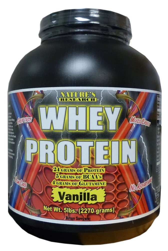 Nature’s Research Whey Protein (5lb) – Vanilla