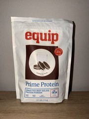Equip Foods Prime Protein Powder Grass Fed Beef Protein Cookies Cream New 01/28