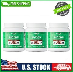 3 Pack Equate Plant-Based Protein Powder Supplement, Rich Chocolate, 14.1 oz Pk