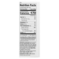 Cookie-Fied® Bar, Chocolate Almond Sea Salt, 9 Bars, 1.59 oz (45 g) Each