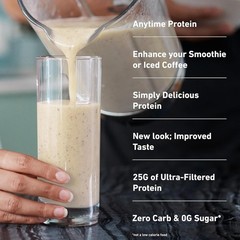 Isopure, Zero Carb 100% Whey Protein Isolate, 25g Protein Powder, Creamy Vanilla