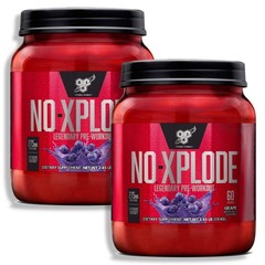 2 BUNDLE DEAL / BSN N.O.-XPLODE Pre-Workout Grape Supplement – 30 Servings