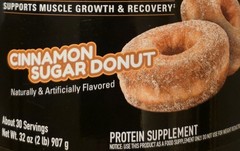 NutraBio WHEY PROTEIN ISOLATE 2 lb (30 Servings) Cinn Sugar Donut BEST BY 10/26