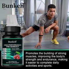 HIGH-PERFORMANCE PRE-WORKOUT BLACK CHERRY extract Capsules-muscle energy build