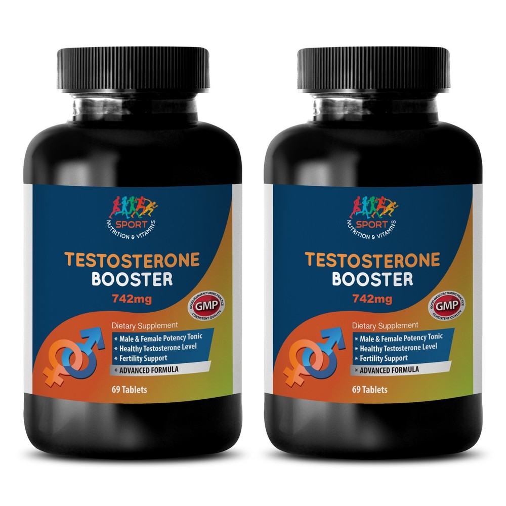 Natural Testosterone Booster 742 for Male & Female (2 Bottles)