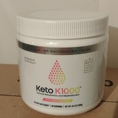 Adapted Nutrition Keto K1000 Raspberry Lemonade Electrolyte Powder 10.5oz