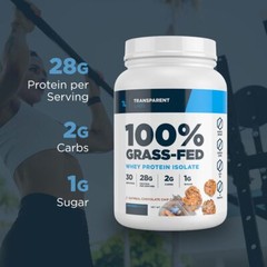 Transparent Labs 100 Grass Fed Whey Protein Isolate 30 Servings Naturally Fla…