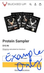 BUCKED UP BUCK FEED PROTEIN – Individual Travel Packet Samplers – 30 Pack