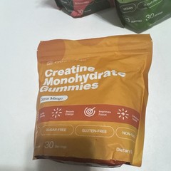 Vybrance Labs Creatine Monohydrate Gummies Green Apple Vegan (Lot of 3)