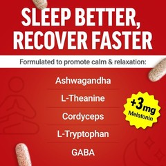 Test X180 PM Testosterone Booster Men Sleep Support Muscle Recovery 120 Tablets