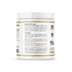 Panda supplement Creatine +HMB Unflavored powder 30 SRV ((Dented Container)