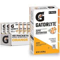 Gatorlyte Rapid Rehydration Electrolyte Beverage, Orange, Lower Sugar, Specia…