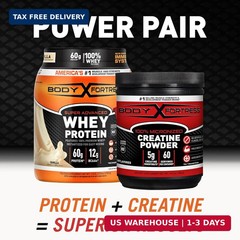 Body Fortress 100% Creatine Monohydrate Powder – Unflavored Micronized Creatine