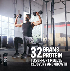 Muscle Milk Genuine Protein Powder, Vanilla, 32g Protein, 1.9lb, 30.9oz