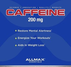 Essentials, Caffeine, 200 mg, 100 Tablets