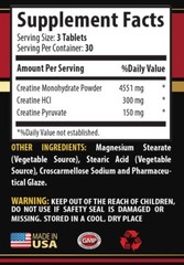 mens workout – CREATINE TRI-PHASE – creatine powder 3B 270 Tab