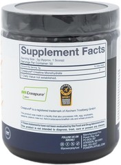 Power Play Fuel CREATINE Monohydrate Powder, Non-GMO, Vegan – Unflavored – 250g