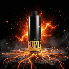 QNT PUMP Pre-Workout Drink 450ml Orange Flavor | 30 Servings | Unisex