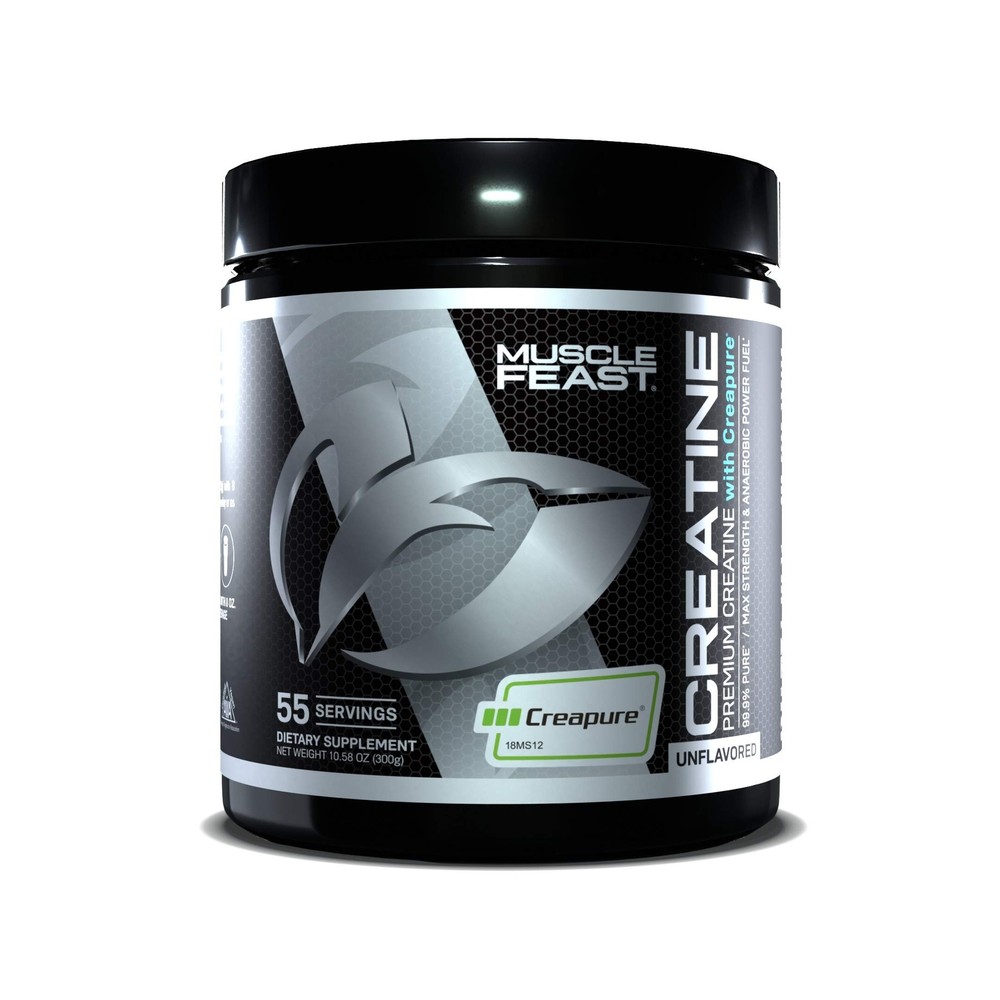 Muscle Feast Creapure Creatine Monohydrate Powder Keto Gluten-Free 300G